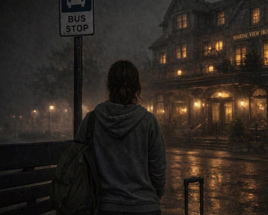 Concept art from The Ache — the bus stop